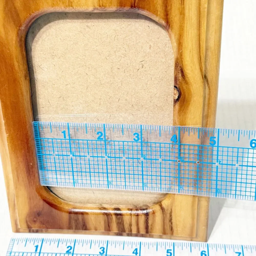 Hand Made Camphor Laurel Wood Picture Frame 6x8 Fits Picture 3.75 x 5.5 in